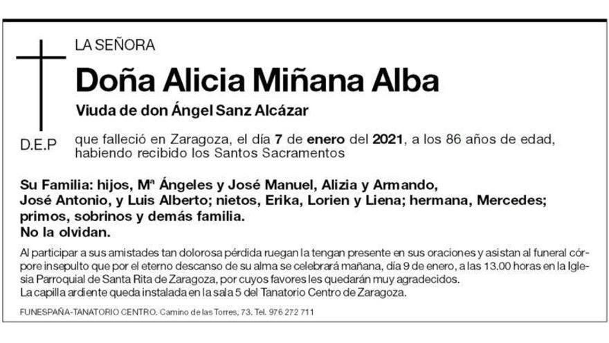 Doña Alicia Miñana Alba