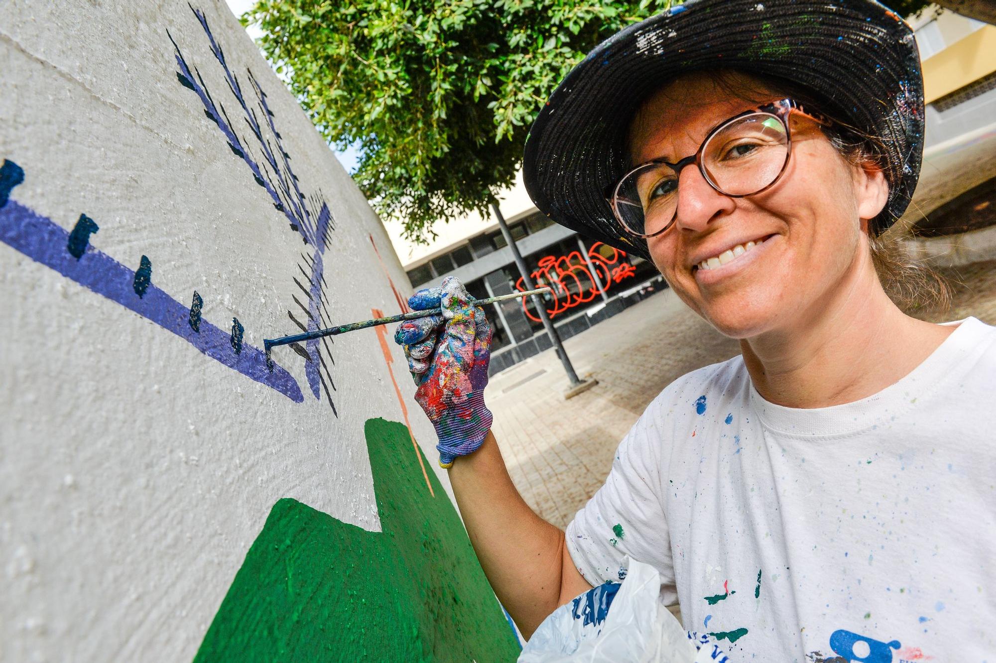 Mural en Luis Doreste Silva