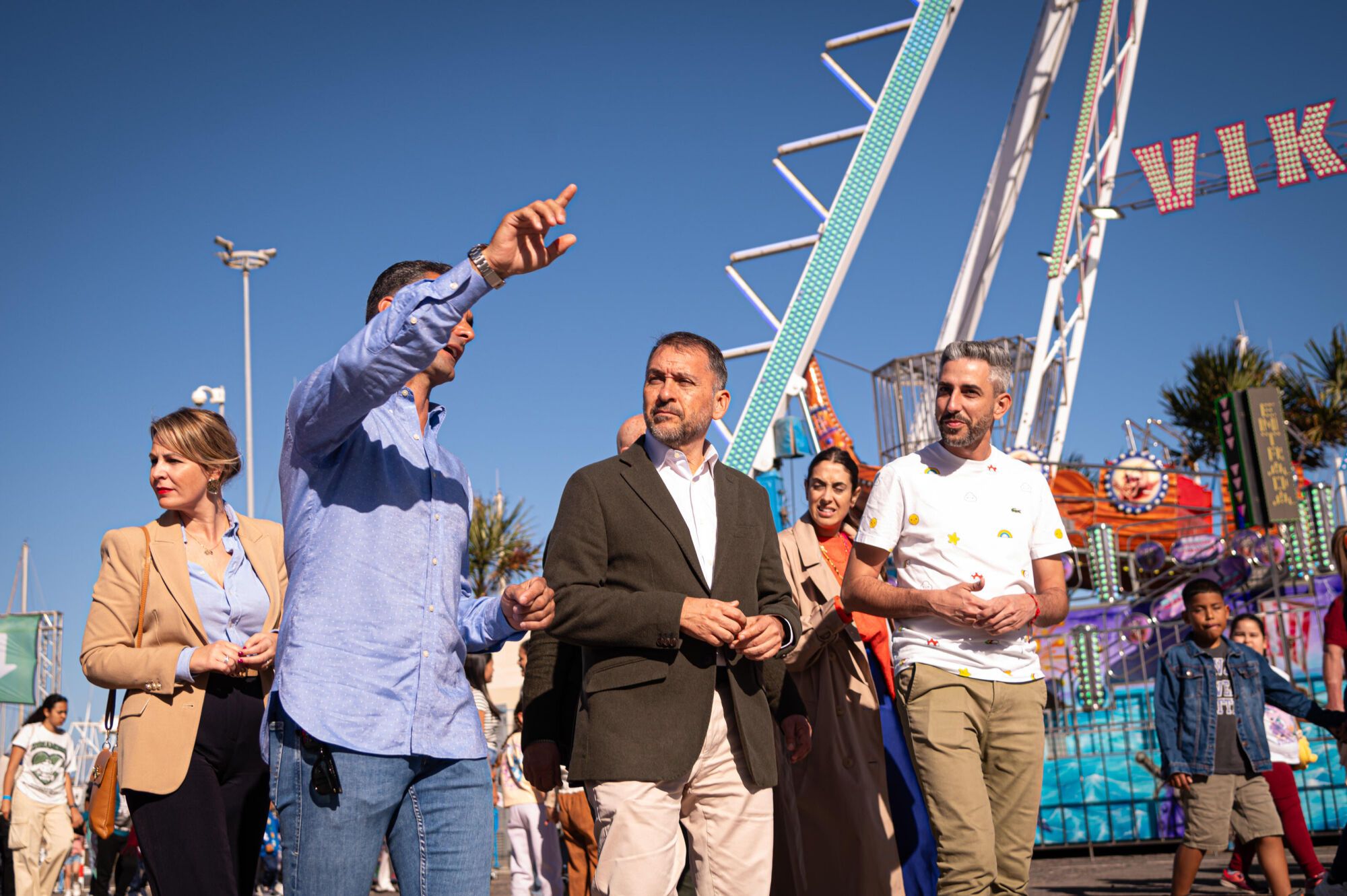 José Manuel Bermúdez visita la Feria de Atracciones por el Carnaval de Santa Cruz de Tenerife 2025