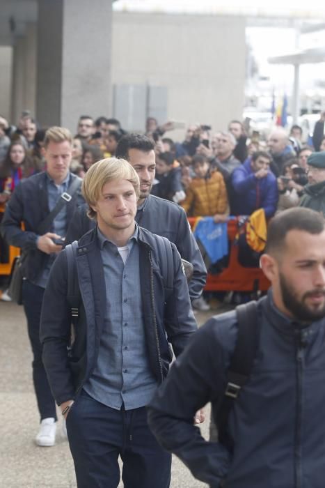 El Barcelona llega a Asturias para su duelo ante el Sporting