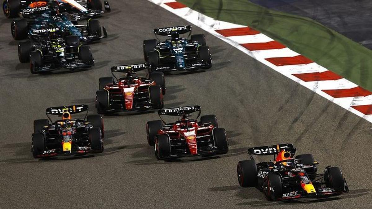 Una imagen del GP de Bahrein en 2023, lugar habitual del inicio del campeonato de Fórmula 1