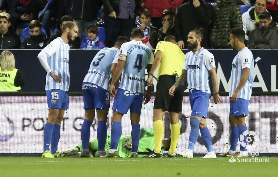 Partido del Málaga CF - Fuenlabrada en La Rosaleda.