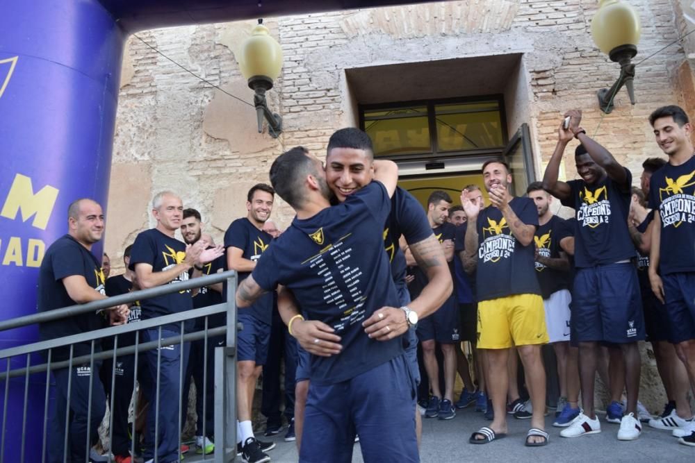 Celebración del ascenso a Segunda División A del UCAM