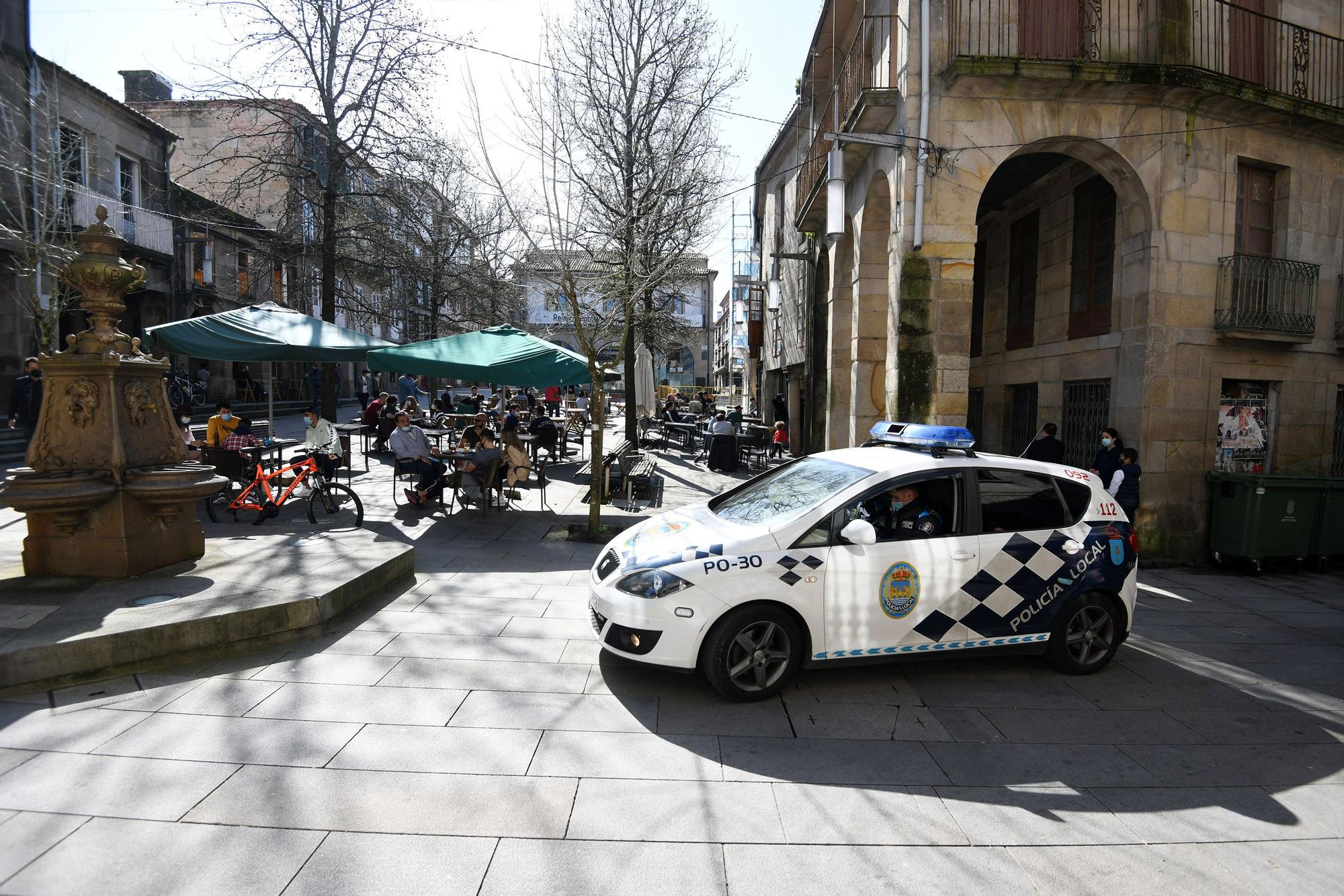 Reapertura hostelería en Pontevedra | La Policía Local intensifica la vigilancia en A Verdura