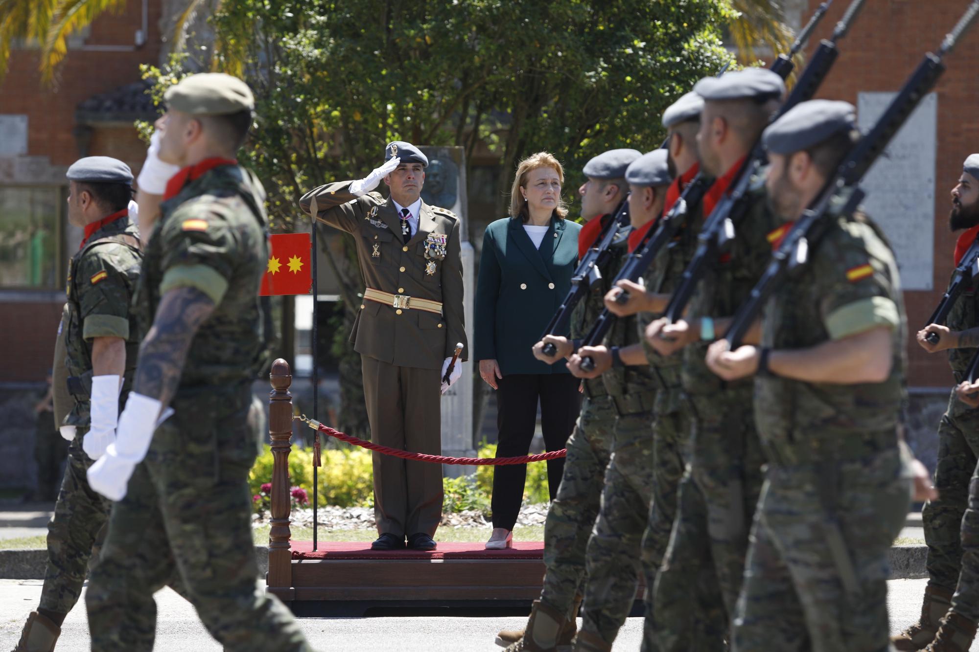 En imágenes: Los actos conmemorativos del aniversario de la Brilat Galicia VII, en el acuartelamiento Cabo Noval