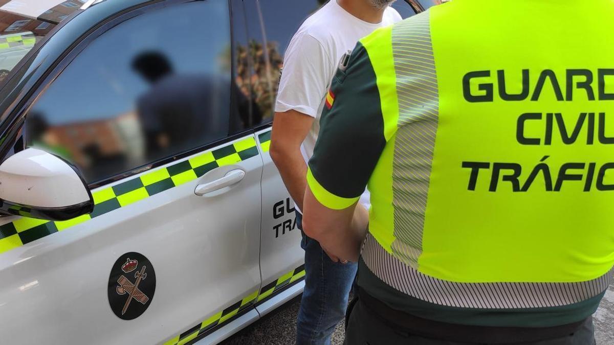 La Guardia Civil de Tráfico, en labores de prevención.