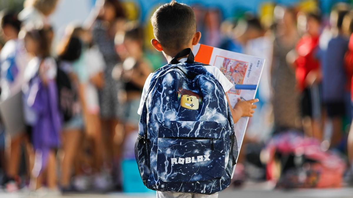 Primer día de colegio en el colegio Sant Rafel de Ibiza