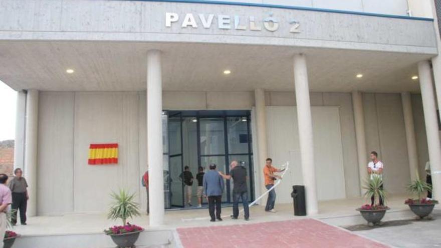 Imagen de la inauguración del Pabellón 2 de Monóvar cuya adjudicación investiga la Fiscalía.