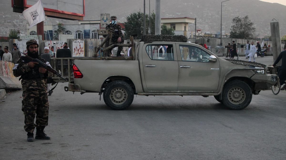 Milicianos talibán en Kabul