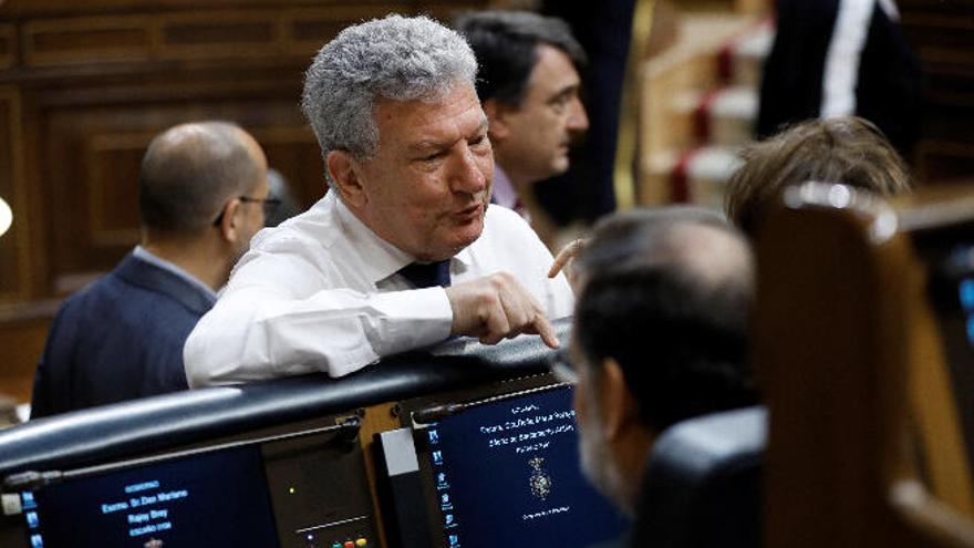 Quevedo, en el pleno del Congreso durante la votación a la totalidad del proyecto de Ley de Presupuestos.