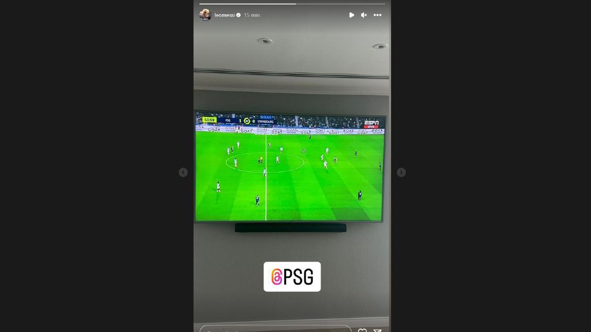 'Instastorie' de Leo Messi disfrutando del PSG