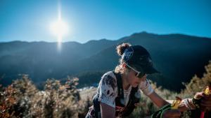 Núria Picas durante la Ultra Pirineu