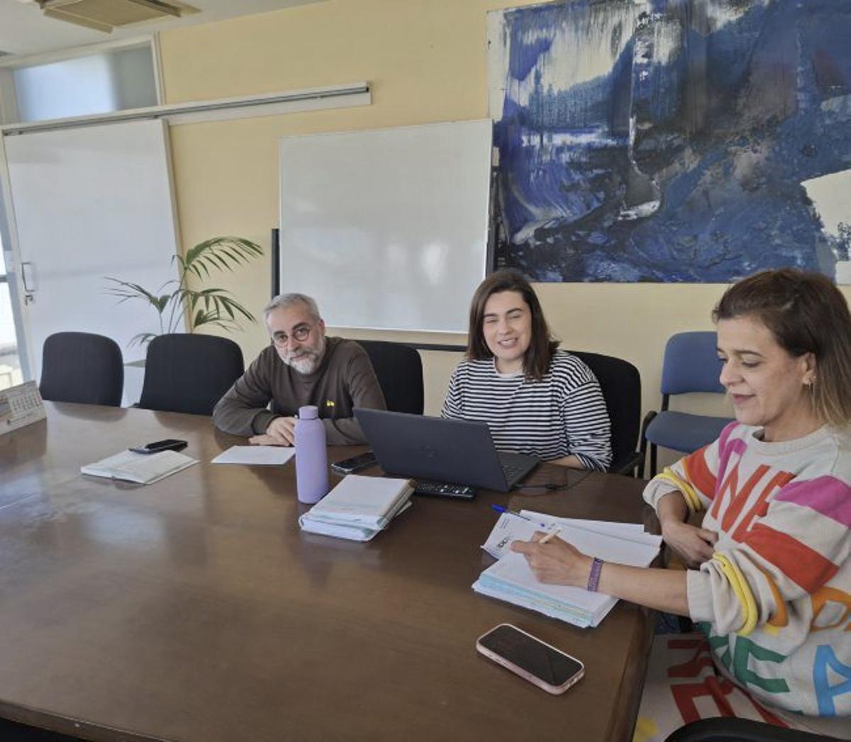 Antón Iglesias, Xiana Abal y Sagrario Martínez. | FDV