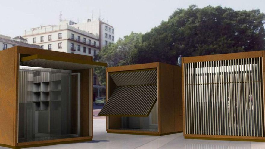 Reproducción de cómo lucirá el nuevo sistema de casetas modulares. |