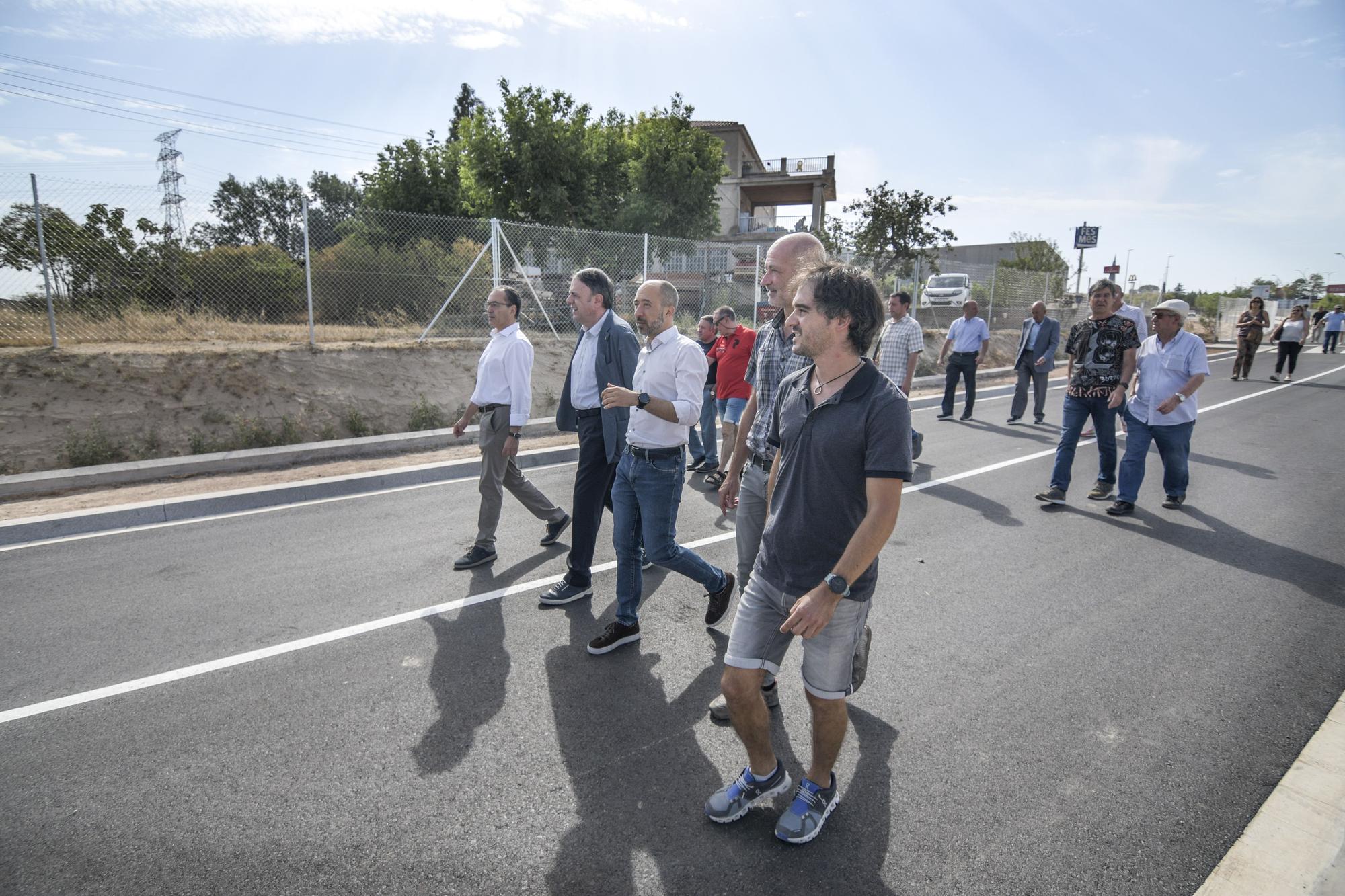 Estrena del darrer tram en obres de l'avinguda dels Països Catalans de Manresa