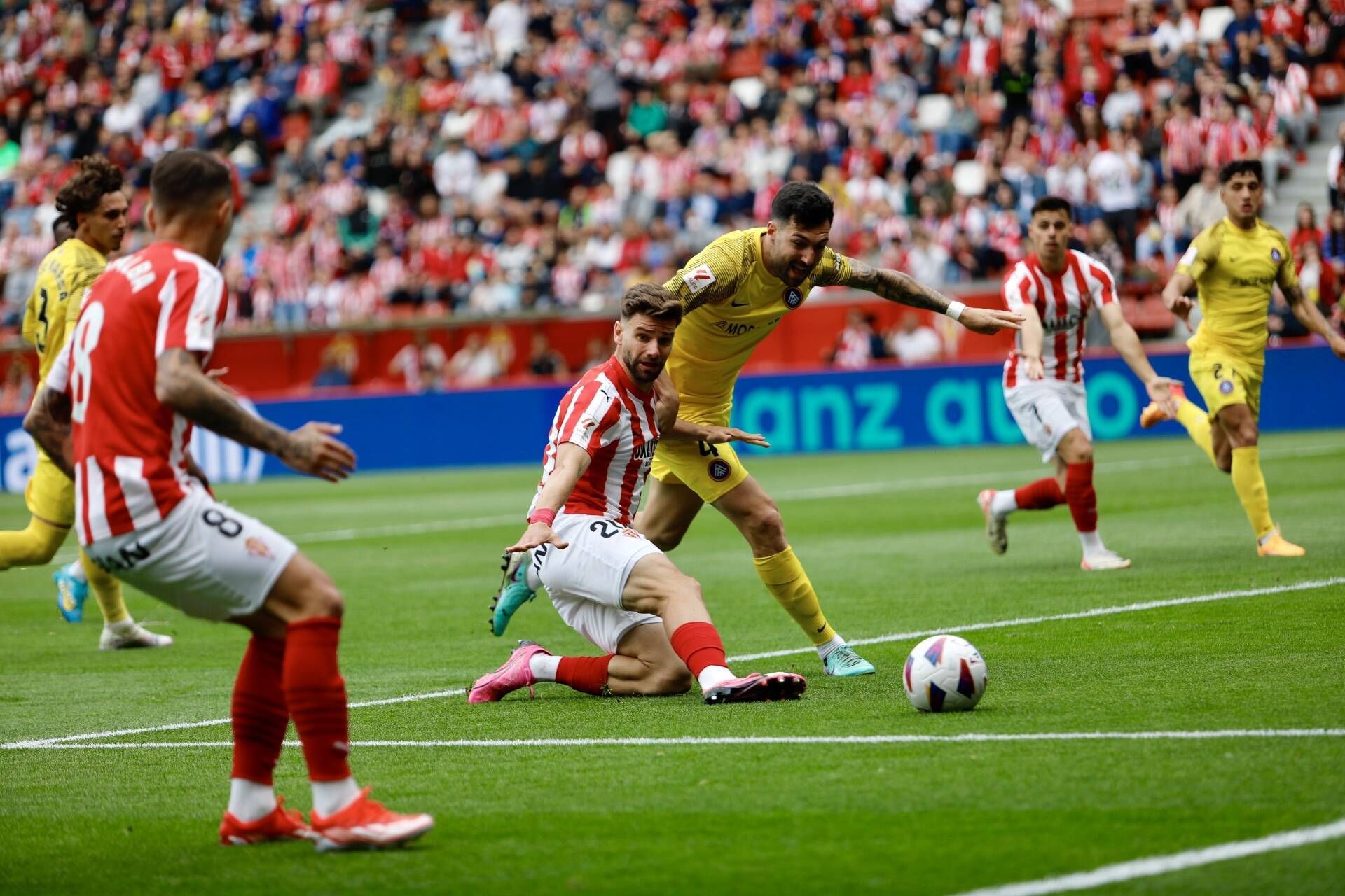 Así fue el partido entre el Sporting y el Andorra