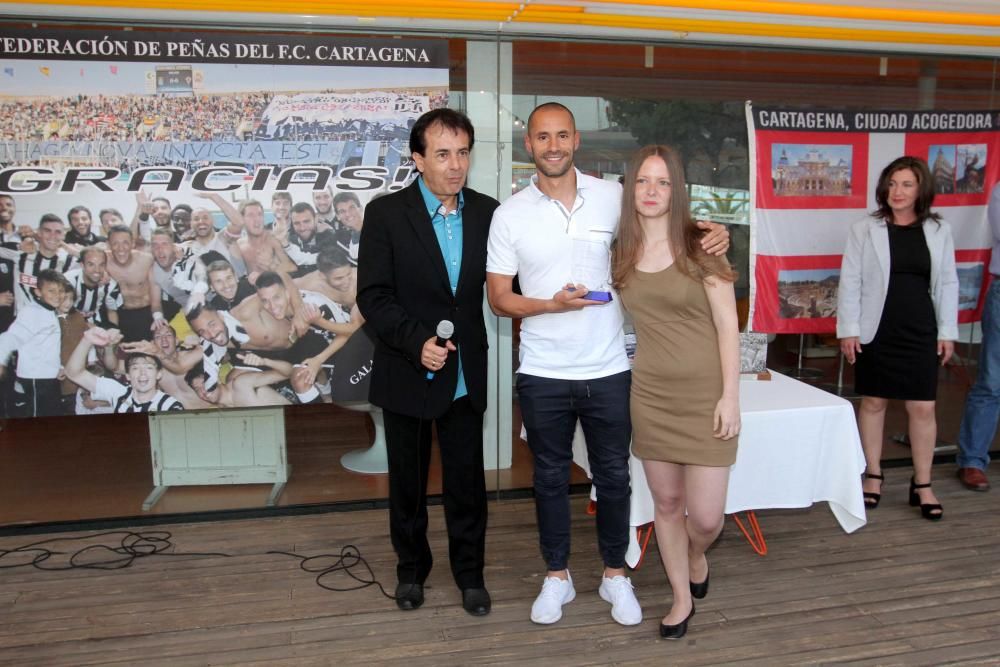 La Federación de Peñas del FC Cartagena ha elegido a Sergio Jiménez como mejor jugador de la temporada