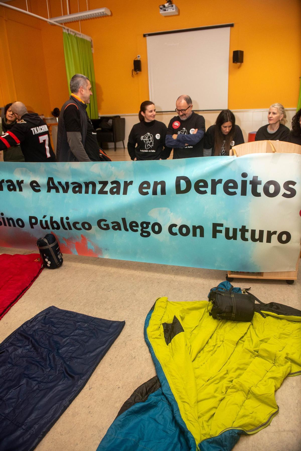 Encierro en el colegio Concepción Arenal de A Coruña: "El profesorado está harto"