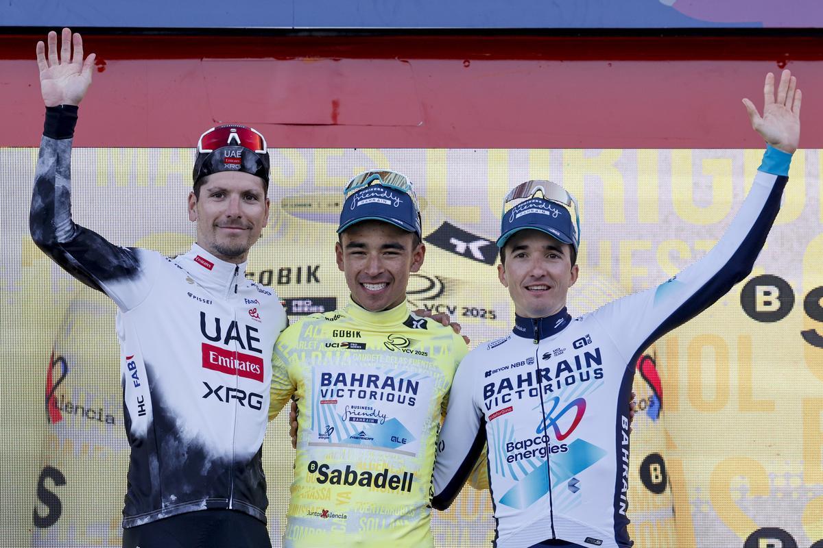 Joao Almeida, Santiago Buitrago y Pello Bilbao, el podio de 2025.