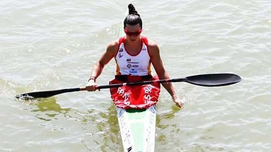 Laura Pedruelo, en las aguas de Plovdiv.