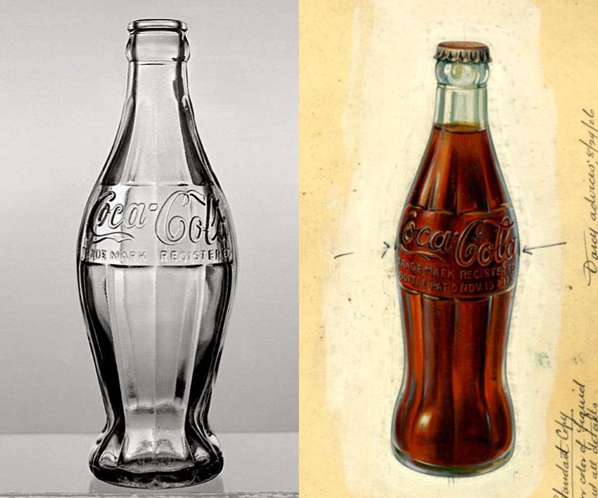 Evolución de la emblemática Botella Contour de Coca-Cola.