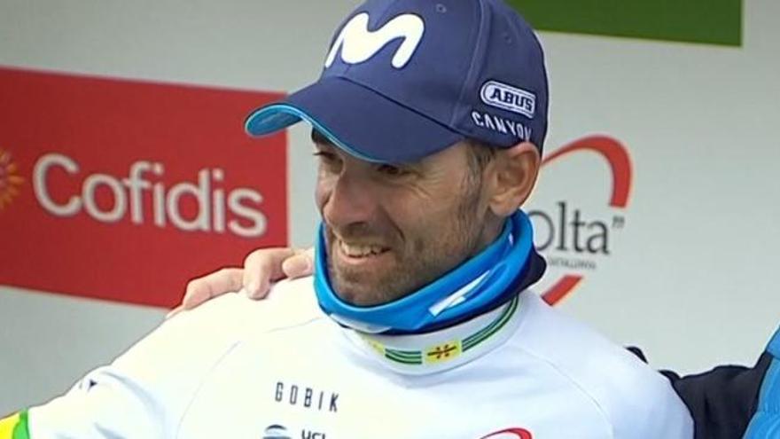 Alejandro Valverde llega a la última etapa como líder de la Volta
