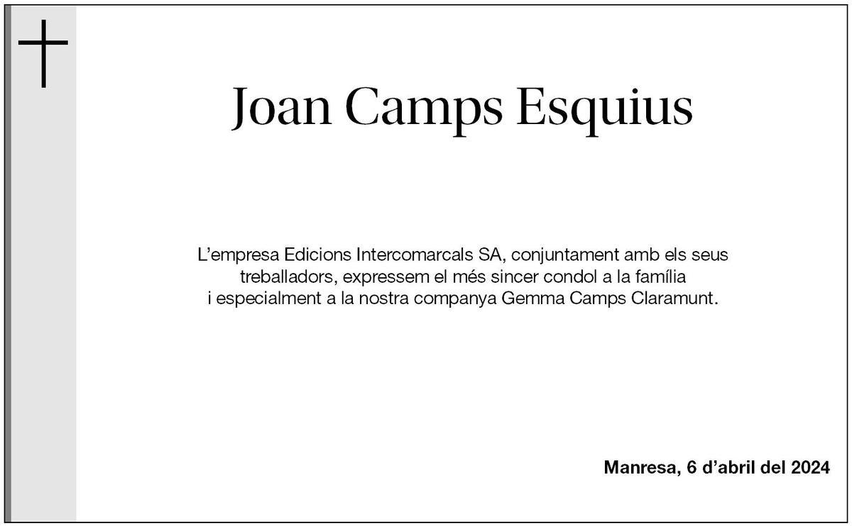 JOAN CAMPS ESQUIUS