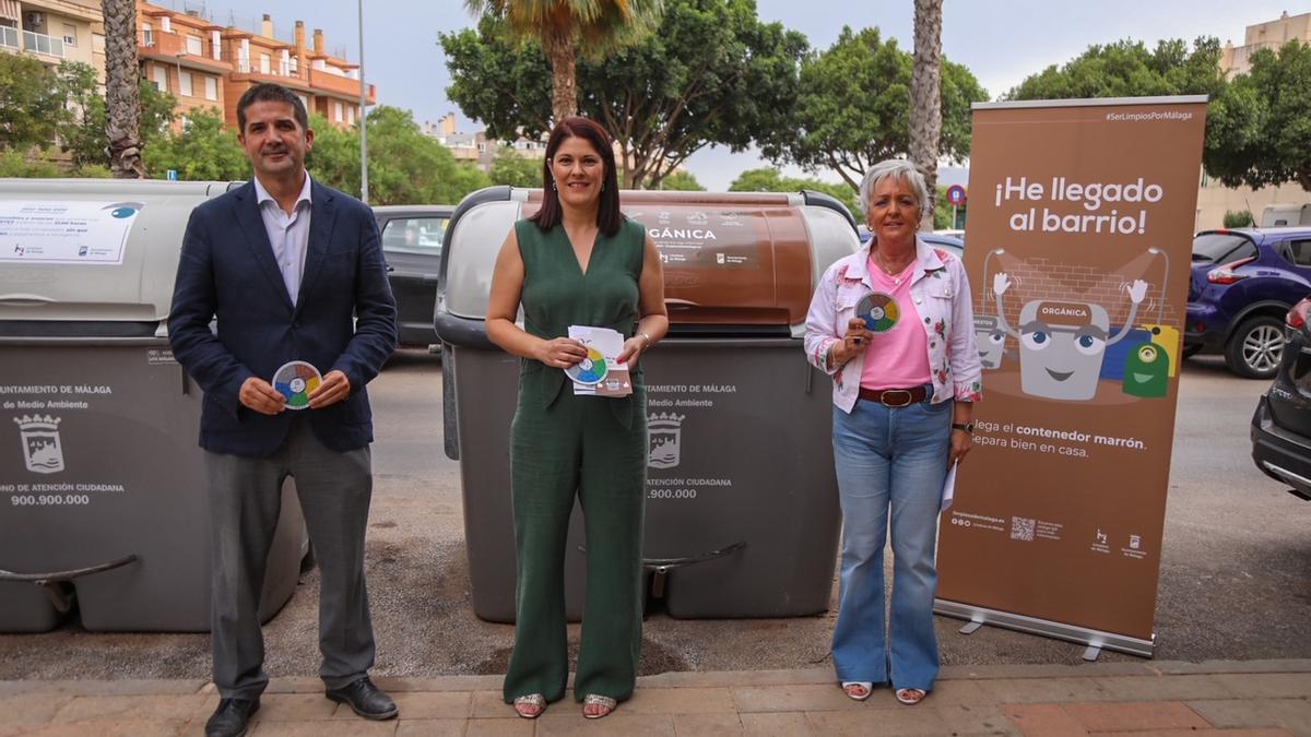 Inauguración del contenedor marrón en Teatinos.