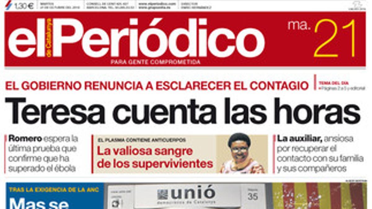 Portada de la edición del 21 de octubre.