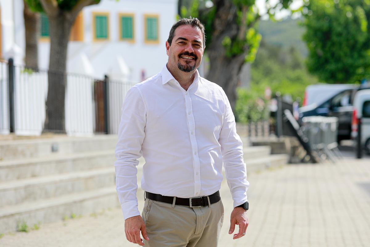 El candidato a la alcaldía de Sant Joan Santi Marí.