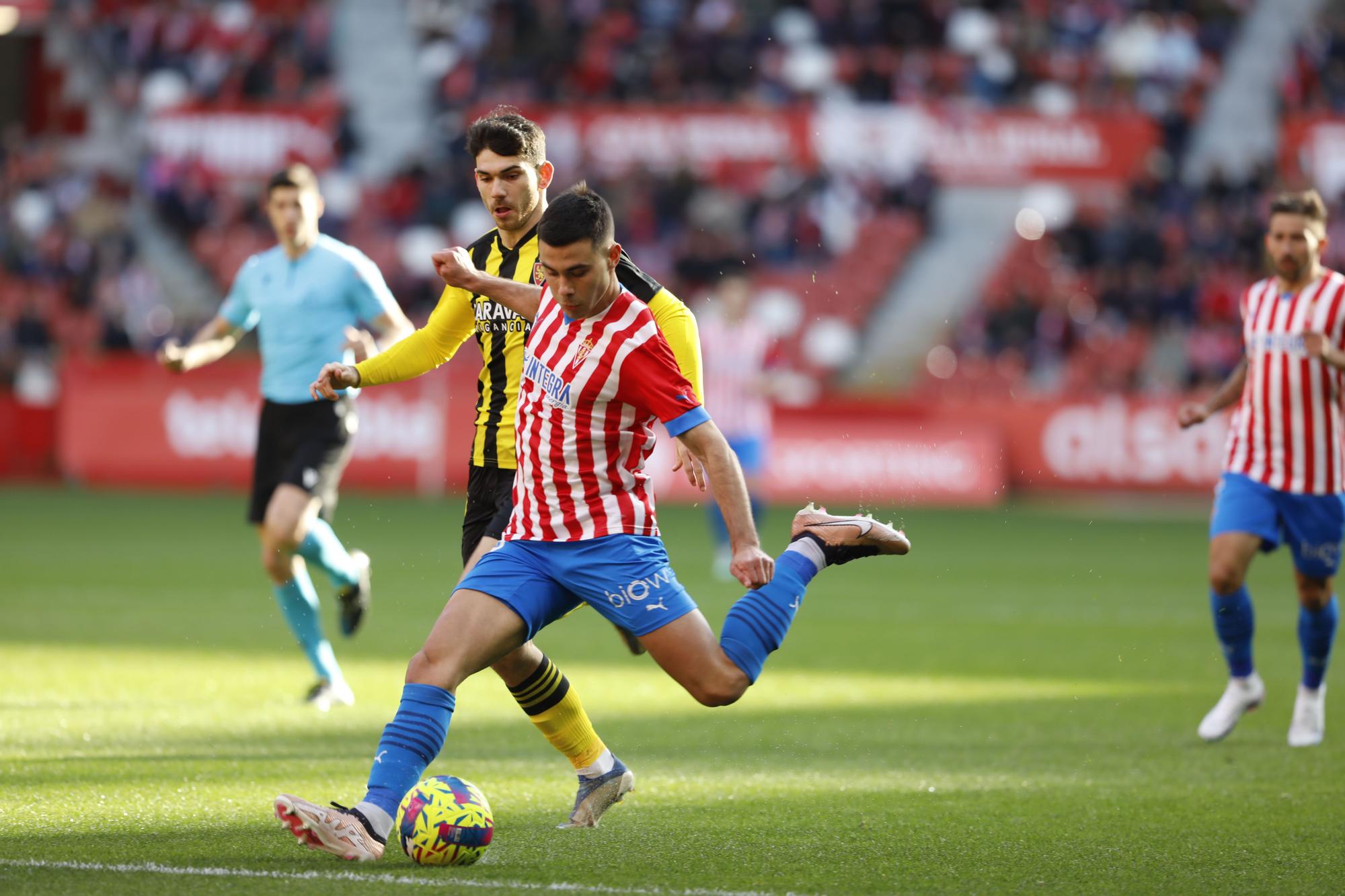 EN IMÁGENES: El encuentro entre el Sporting y el Real Zaragoza