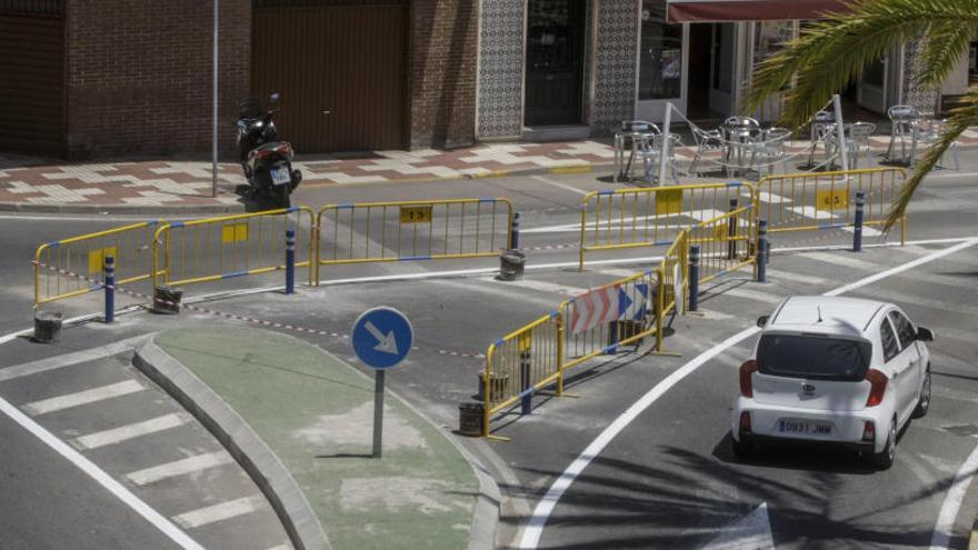 Nuevo acceso en la avenida González Vicen hacia la calle Antina de Santa Pola.