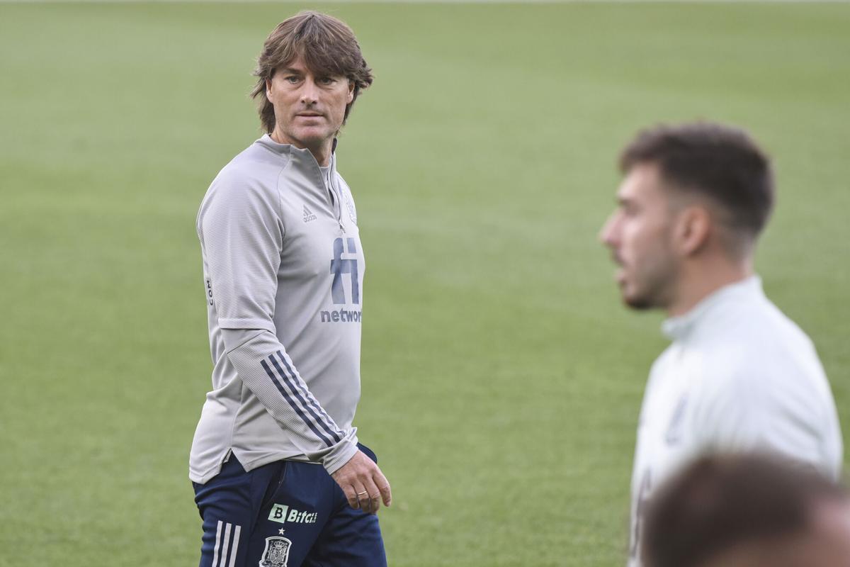 Julen Guerrero fue el seleccionador en el Europeo sub-23 de Hungría