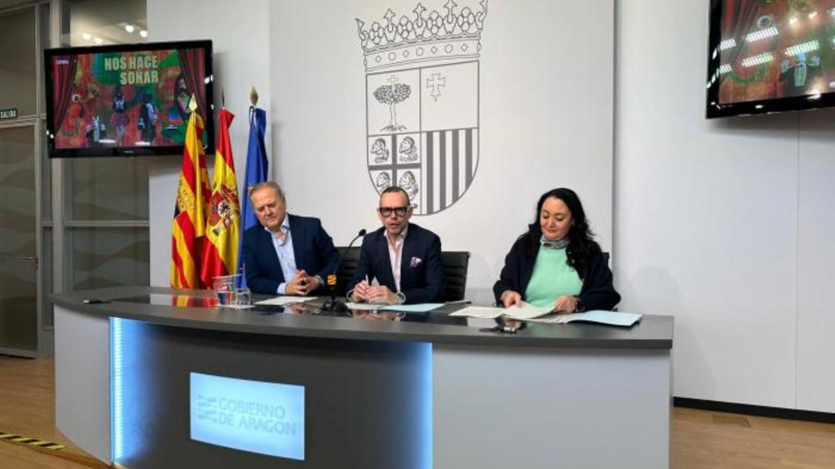 Los directores generales de Cultura, Pedro Olloqui, y Turismo, Jorge Moncada, han realizado balance del proyecto 'Aragón, tierra de cultura' en 2025