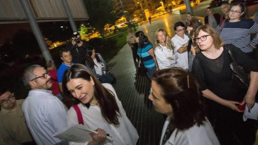 La consellera de Sanidad, Carmen Montón, tras la reunión del Consejo de Gobierno.