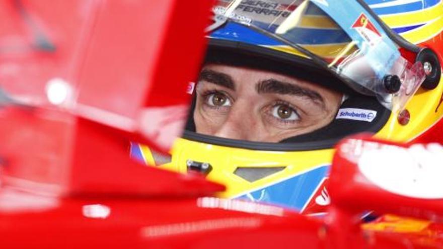 Fernando Alonso, en los libres de Alemania.