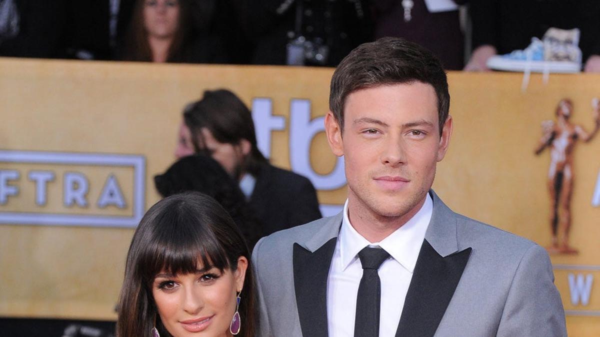 Lea Michele y Cory Monteith meses antes de su muerte