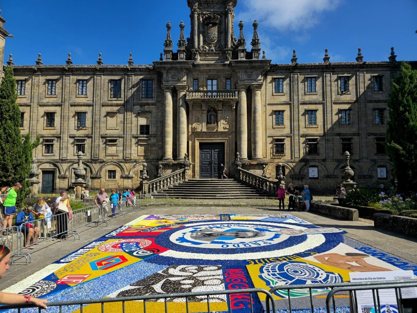 Alfombra elaborada el año pasado por la Federación de Alfombristas de Galicia.