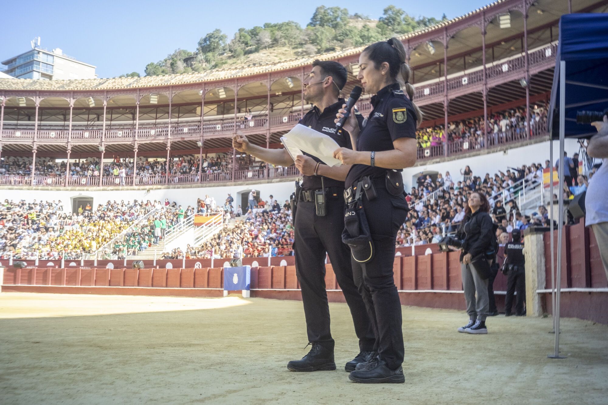 Exhibición de la Policía Nacional
