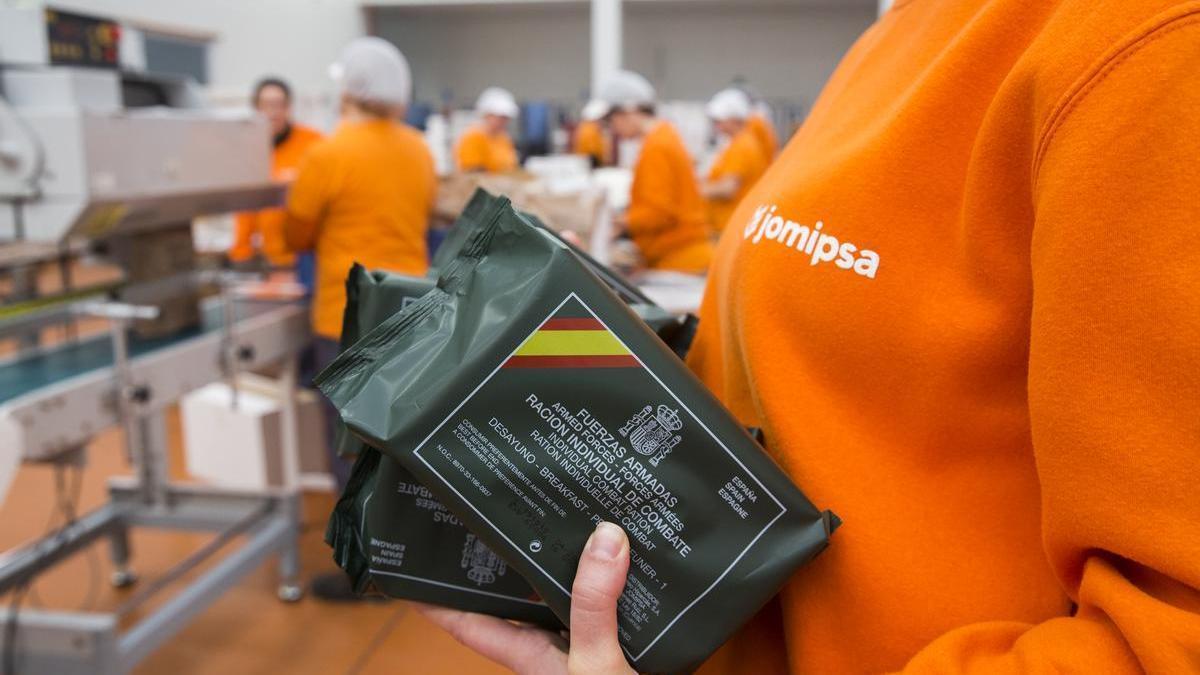 La empresa Jomipsa produce en Mutxamel raciones de combate para el Ejército