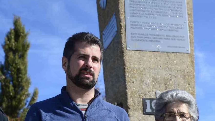 Luis Tudanca, ayer, en Burgos.