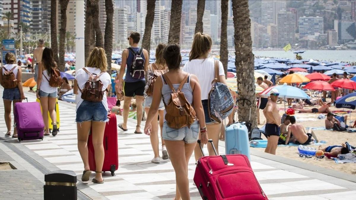 Benidorm, en Alicante, antes de la pandemia.