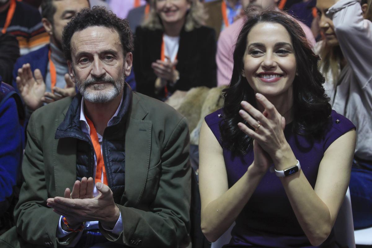 Arrimadas y Bal en la asamblea general de Ciudadanos.