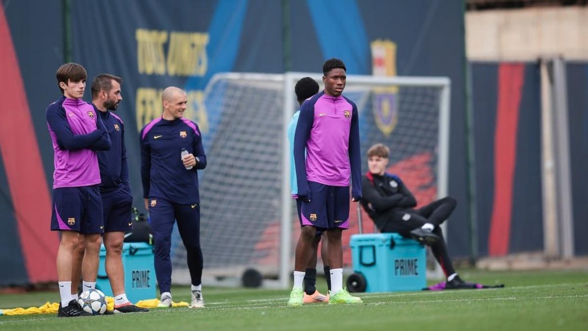 Cuenca y Nomoko, durante el entrenamiento previo a viajar a Brujas