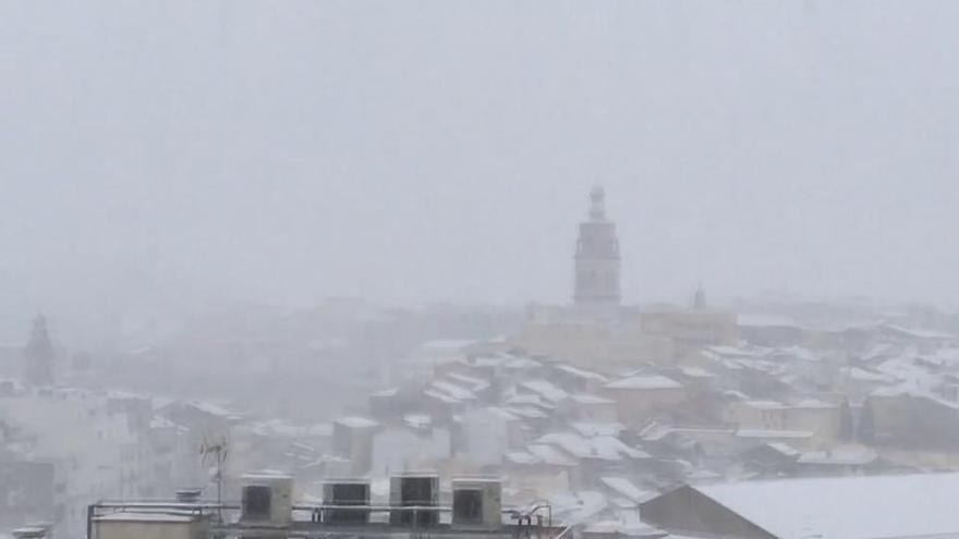 La nieve cubre de blanco Ontinyent