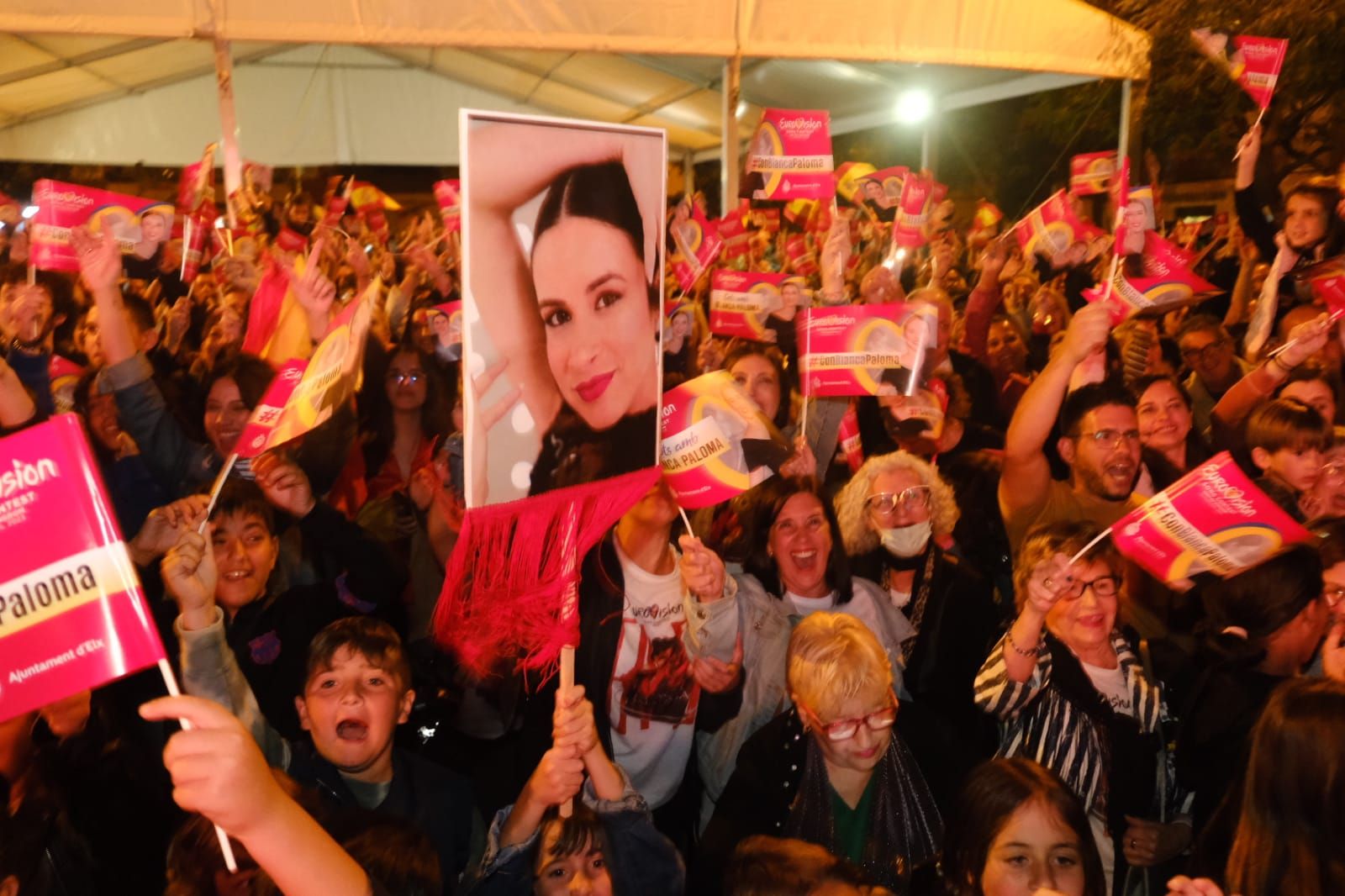 Así apoyan en Elche y El Altet a Blanca Paloma en la gran final de Eurovisión