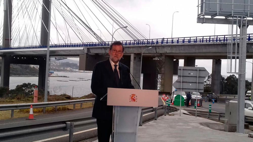 Inauguración de la ampliación del puente de Rande