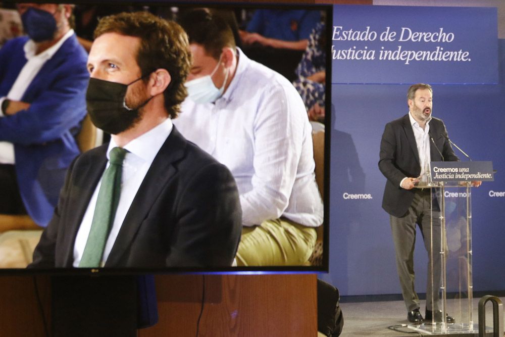 Pablo Casado inaugura unas jornadas sobre justicia en Córdoba