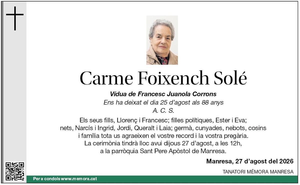 Carme Foixench Solé