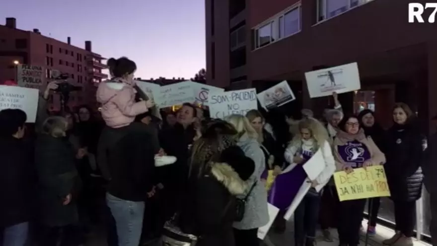 Protesta contra les condicions laborals a la sanitat pública de l'Anoia